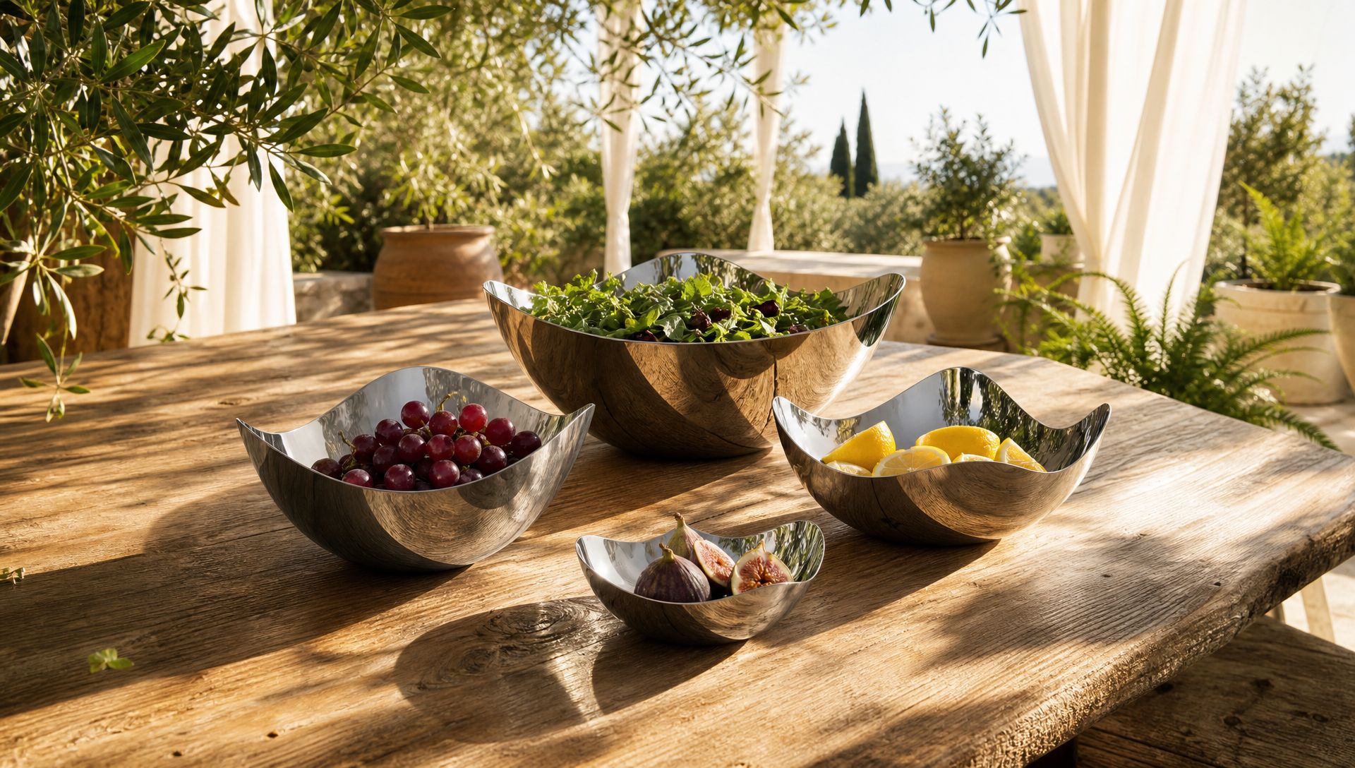 Premium stainless steel kitchenware lifestyle