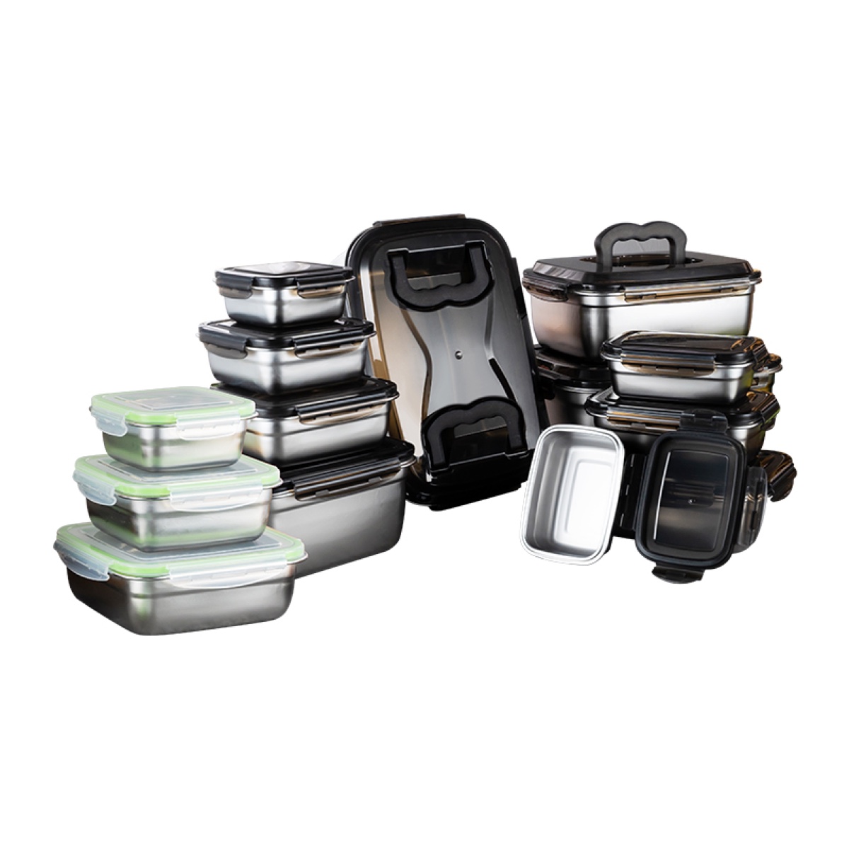 304 Stainless Steel Food Storage Container Collection