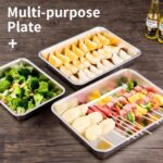 304 Stainless Steel Japanese Square Serving Plate view 5