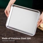 304 Stainless Steel Japanese Square Serving Plate view 6