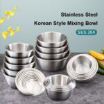 304 Stainless Steel Korean Multipurpose Bowl Set view 2