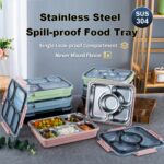 304 Stainless Steel Leak-Proof Compartment Food Tray view 2