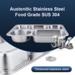 304 Stainless Steel Leak-Proof Compartment Food Tray view 3