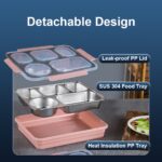 304 Stainless Steel Leak-Proof Compartment Food Tray view 6