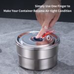304 Stainless Steel Round Food Container with Steel Lid view 4