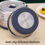 304 Stainless Steel Round Food Container with Steel Lid view 10