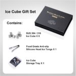 304 Stainless Steel Whiskey Stone Gift Set view 3