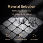 304 Stainless Steel Whiskey Stone Gift Set view 4