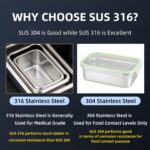 316 Stainless Steel Food Storage Container Collection view 6