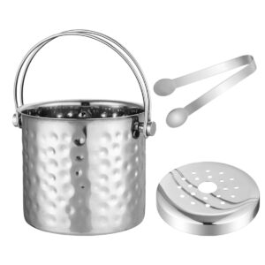 Stainless Steel Hammered Ice Bucket — stainless steel product by Yorkers International