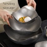 Stainless Steel Special-Shaped Bowl - Snowflake Finish view 6