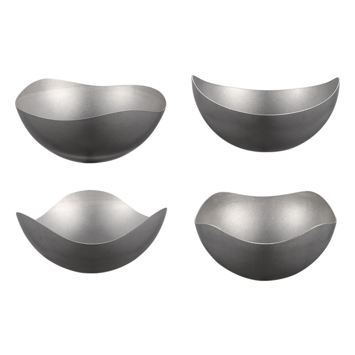 Stainless Steel Special-Shaped Bowl - Snowflake Finish