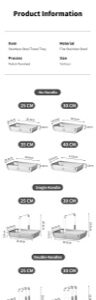 Stainless Steel Towel Tray