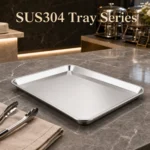 304 Japanese Square Stainless Steel Tray view 2