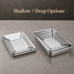 304 Japanese Square Stainless Steel Tray view 4