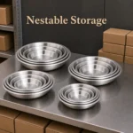 304 Korean Stainless Steel Soup Plate view 7