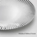 304 Round Ribbed Fruit Dessert Plate view 6