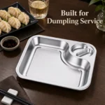 304 Stainless Steel Dumpling Plate view 3