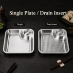 304 Stainless Steel Dumpling Plate view 4