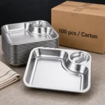 304 Stainless Steel Dumpling Plate view 7