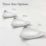 Plato triangular acanalado de acero inoxidable 304 view 4
