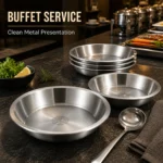 316L Korean Stainless Steel Soup Plate view 3