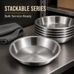 316L Korean Stainless Steel Soup Plate view 7
