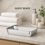 Stainless Steel Hotel Towel Tray view 3
