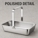 Stainless Steel Hotel Towel Tray view 6