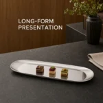 Stainless Steel Korean Oval Serving Tray view 3