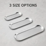 Stainless Steel Korean Oval Serving Tray view 4