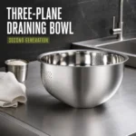 Stainless Steel Second-Generation Three-Plane Sloped-Bottom Draining Bowl view 2
