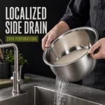 Stainless Steel Second-Generation Three-Plane Sloped-Bottom Draining Bowl view 6