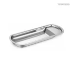 Stainless Steel Square Tong Rest Tray view 1