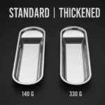 Stainless Steel Square Tong Rest Tray view 4