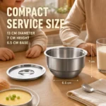 SUS 304 American-Style Steamed Egg Bowl with Lid view 4