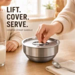 SUS 304 American-Style Steamed Egg Bowl with Lid view 5