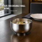 SUS 304 Double-Wall Auspicious Bowl view 2