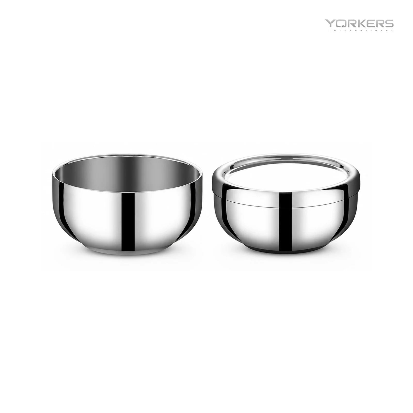 SUS 304 Double-Wall Kids Bowl with Stainless Lid