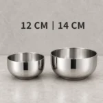 SUS 304 Double-Wall Kids Bowl with Stainless Lid view 4