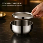 SUS 304 Double-Wall Kids Bowl with Stainless Lid view 5
