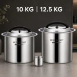 SUS 304 Glass-Lid Sealed Rice Storage Bucket view 4