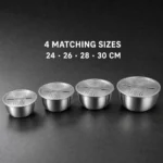 SUS 304 Grater Lid Mixing Bowl Set view 4