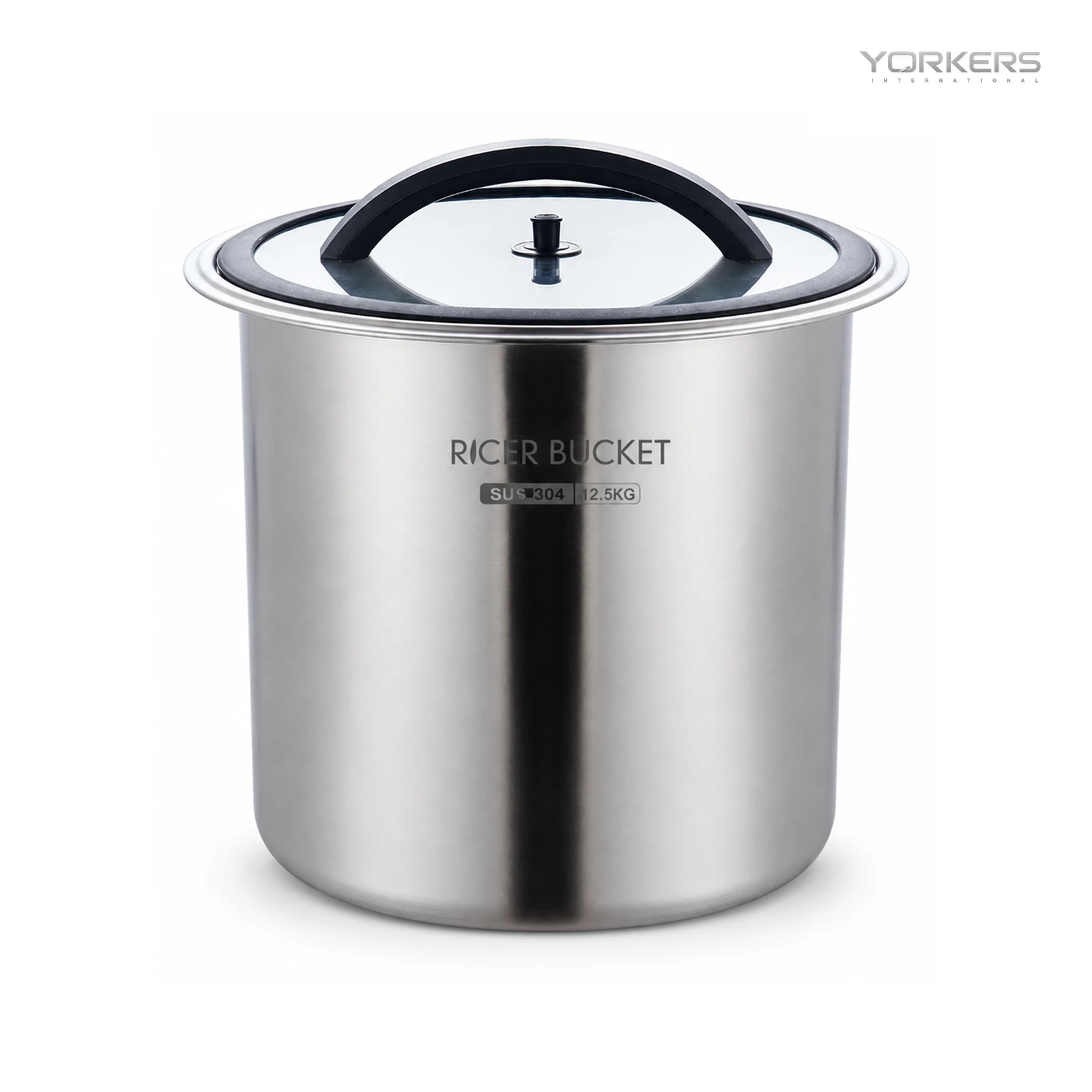 SUS 304 Press-Seal Rice Storage Bucket