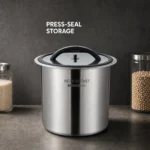 SUS 304 Press-Seal Rice Storage Bucket view 2