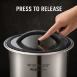 SUS 304 Press-Seal Rice Storage Bucket view 5