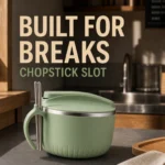 SUS 304 Stainless Steel Instant Noodle Bowl with Lid view 3