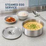 SUS 304 Straight-Sided Steamed Egg Bowl view 2