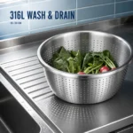 SUS 316L Korean-Style Draining Basin Series view 2