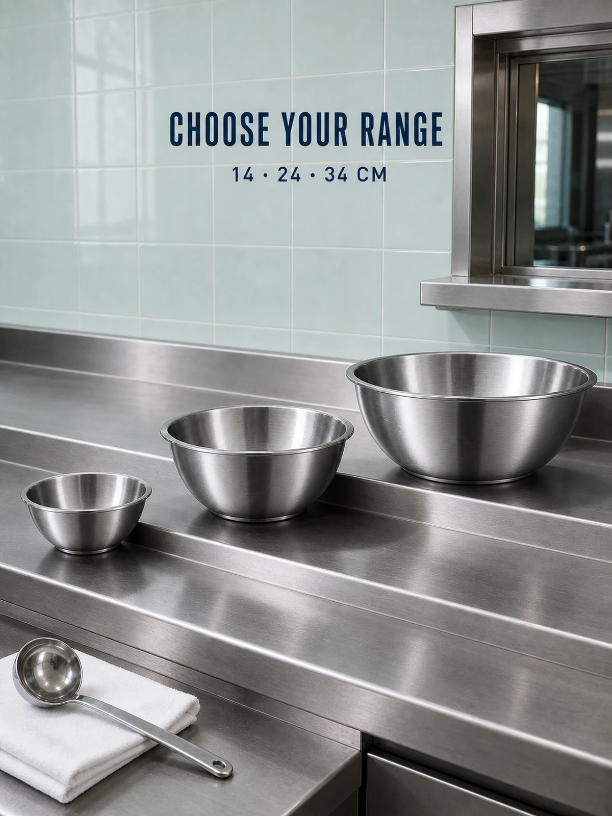 Representative small medium and large Korean bowl sizes